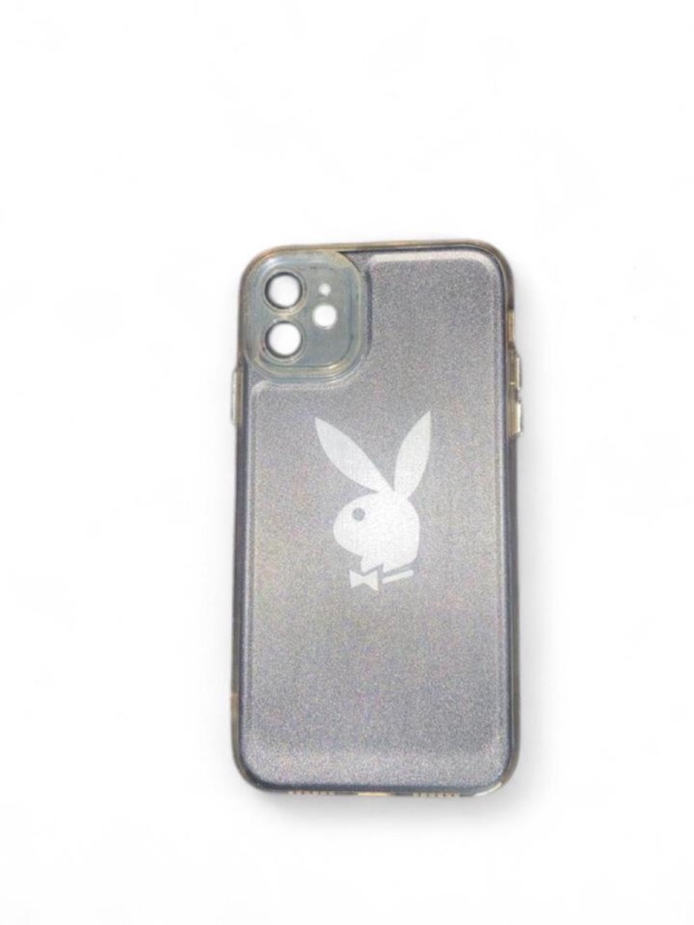 PLAYBOY Glitter Logo Phone Case - Silver